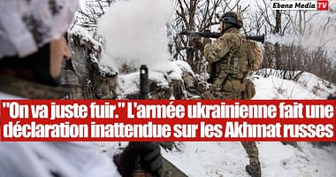 "On préfère fuir." L'armée ukrainienne fait une déclaration inattendue sur